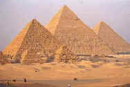 the three pyramids of Egypt in Giza